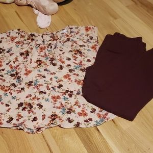 Lauren Conrad scalloped shirt